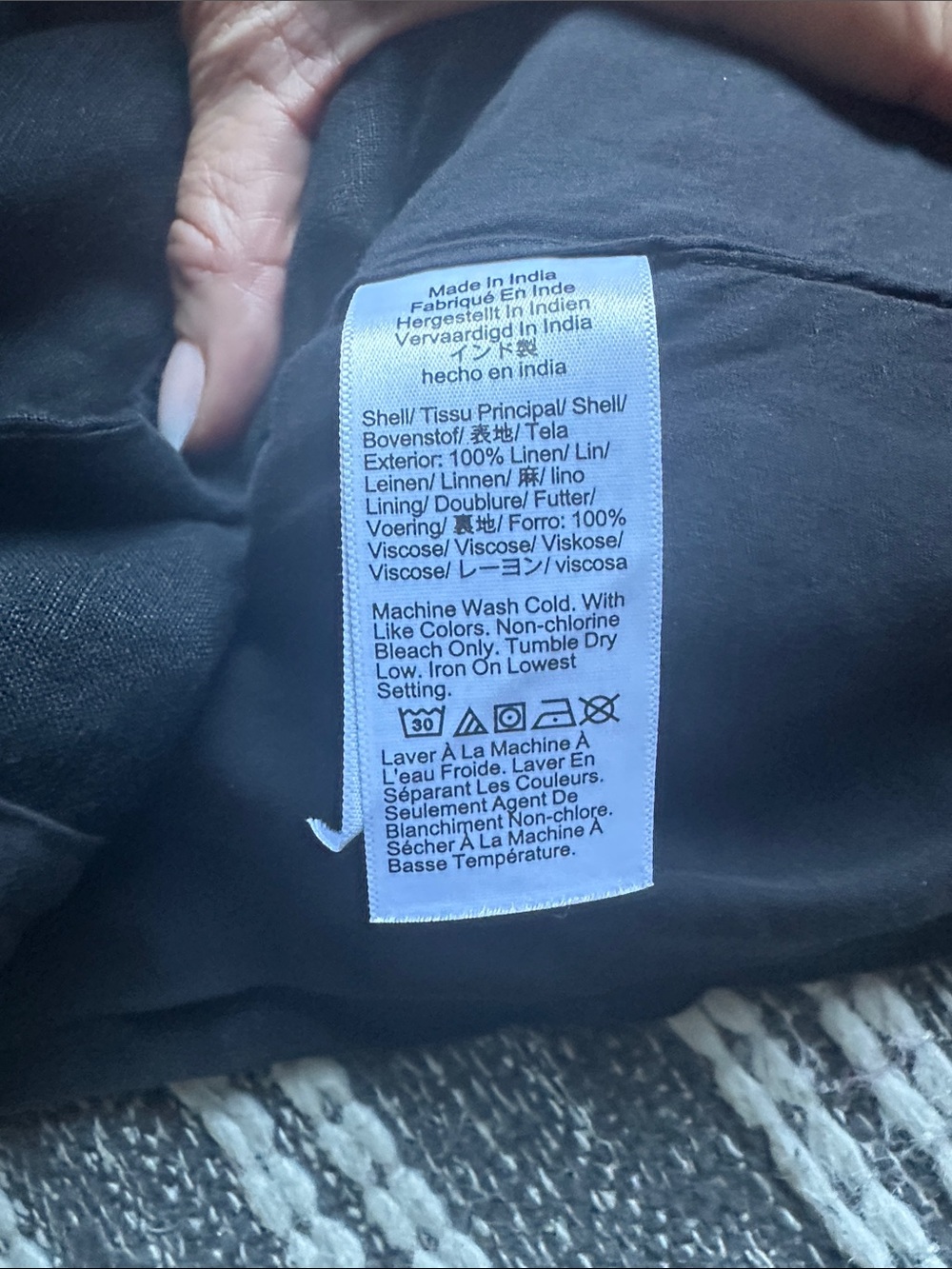 J. Crew Black Sleeveless Button Front Vest - Picture 5 of 6